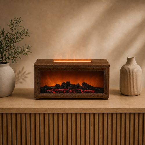 Diffuseur BRAISE Foyer, cheminée aromatique en bois à effet flamme
